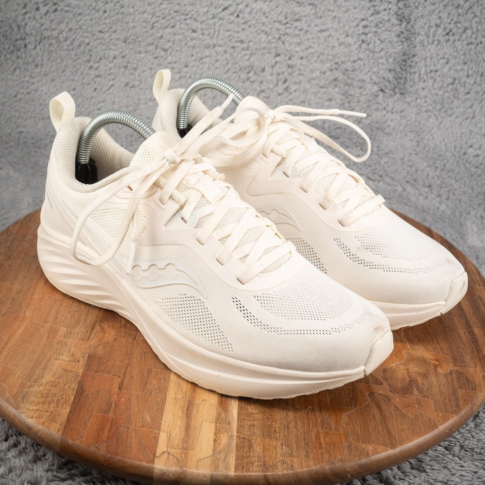 Saucony LANCER 3 Anti Slip Wear Resistant Running Shoes Women's Size 10 M White